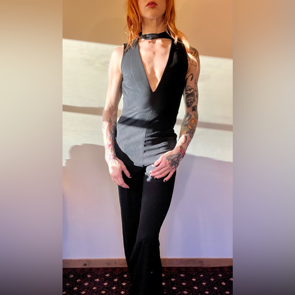 MakeMeChic V Neck Jumpsuit